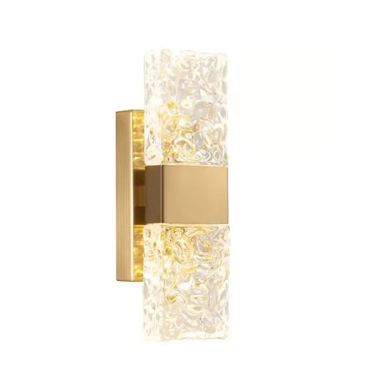 Crystal LED wall light