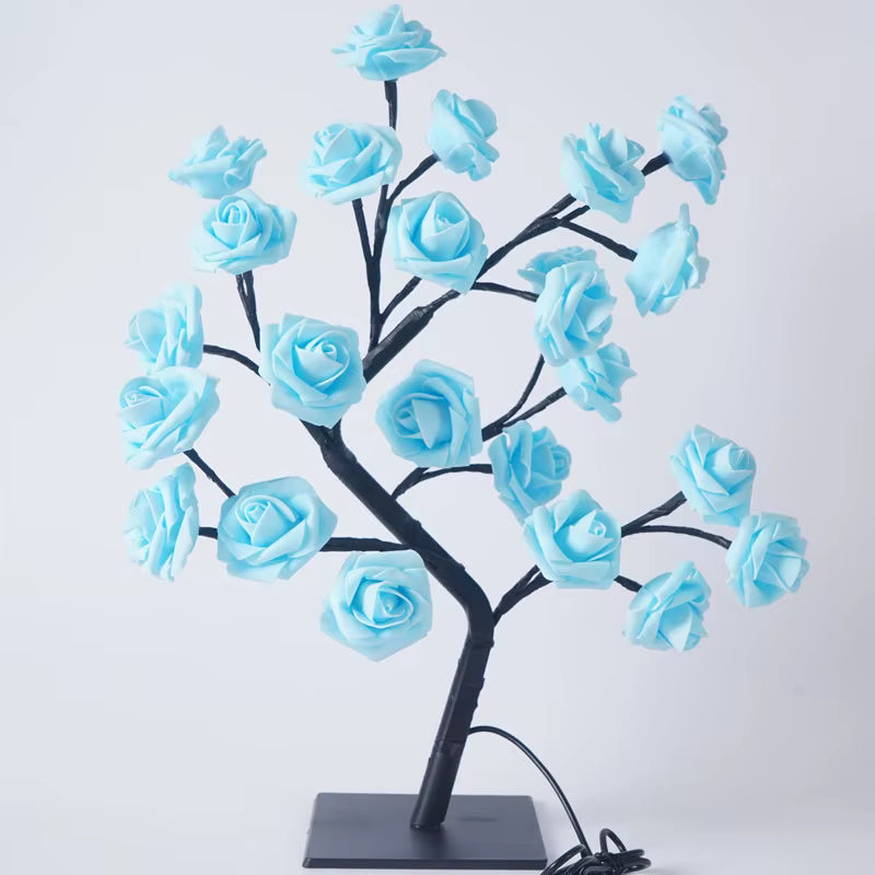 Warm led table lamp, modern design, cozy home decor