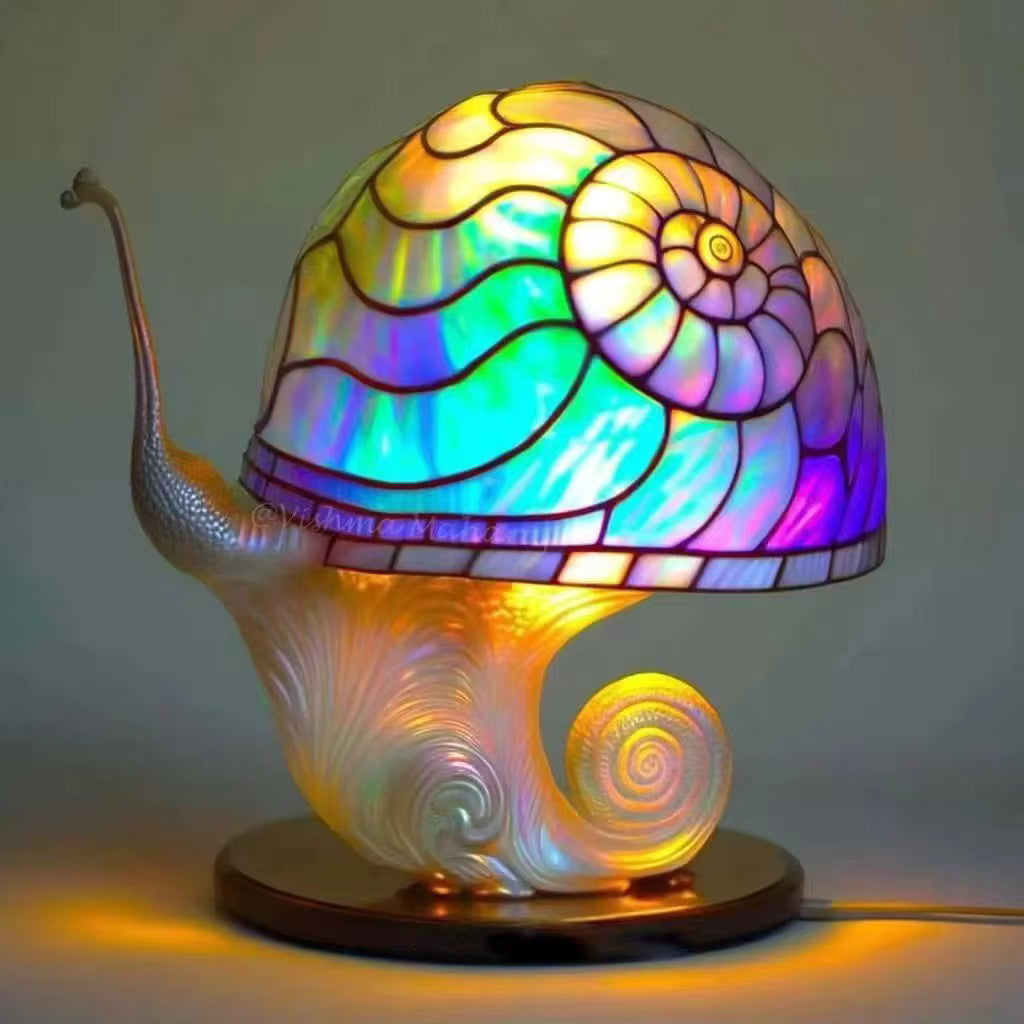 Resin table lamp, modern design, warm led light, usb switch