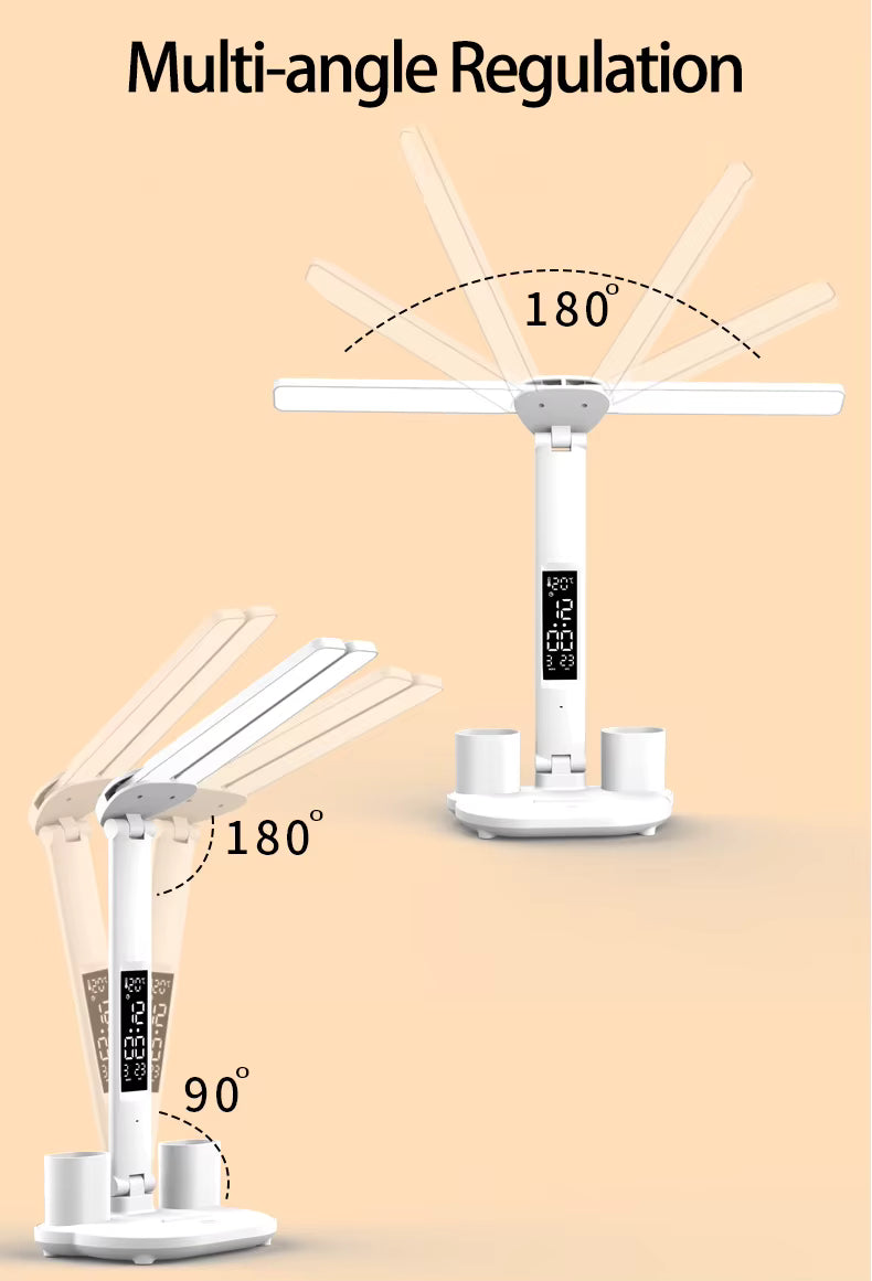 Touch control table lamp for students and study, modern design