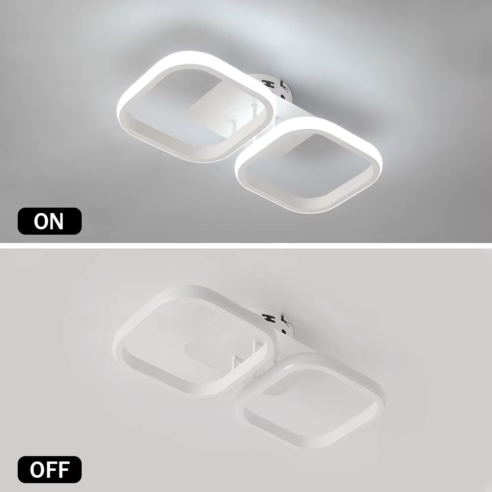 Rectangle white ceiling light