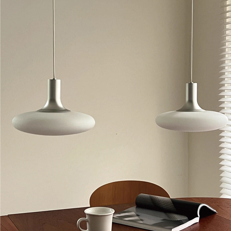 Modern art decor LED pendant light with glass shade for living room and bedroom