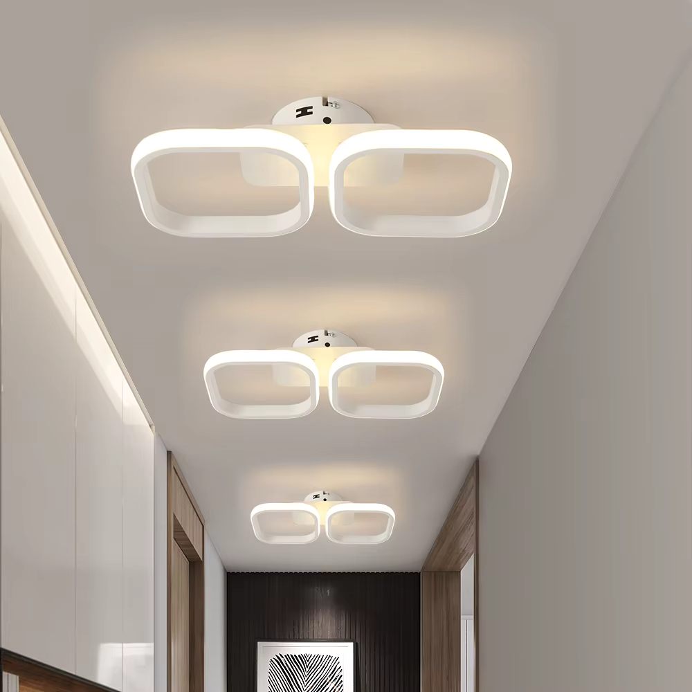 Rectangle white ceiling light