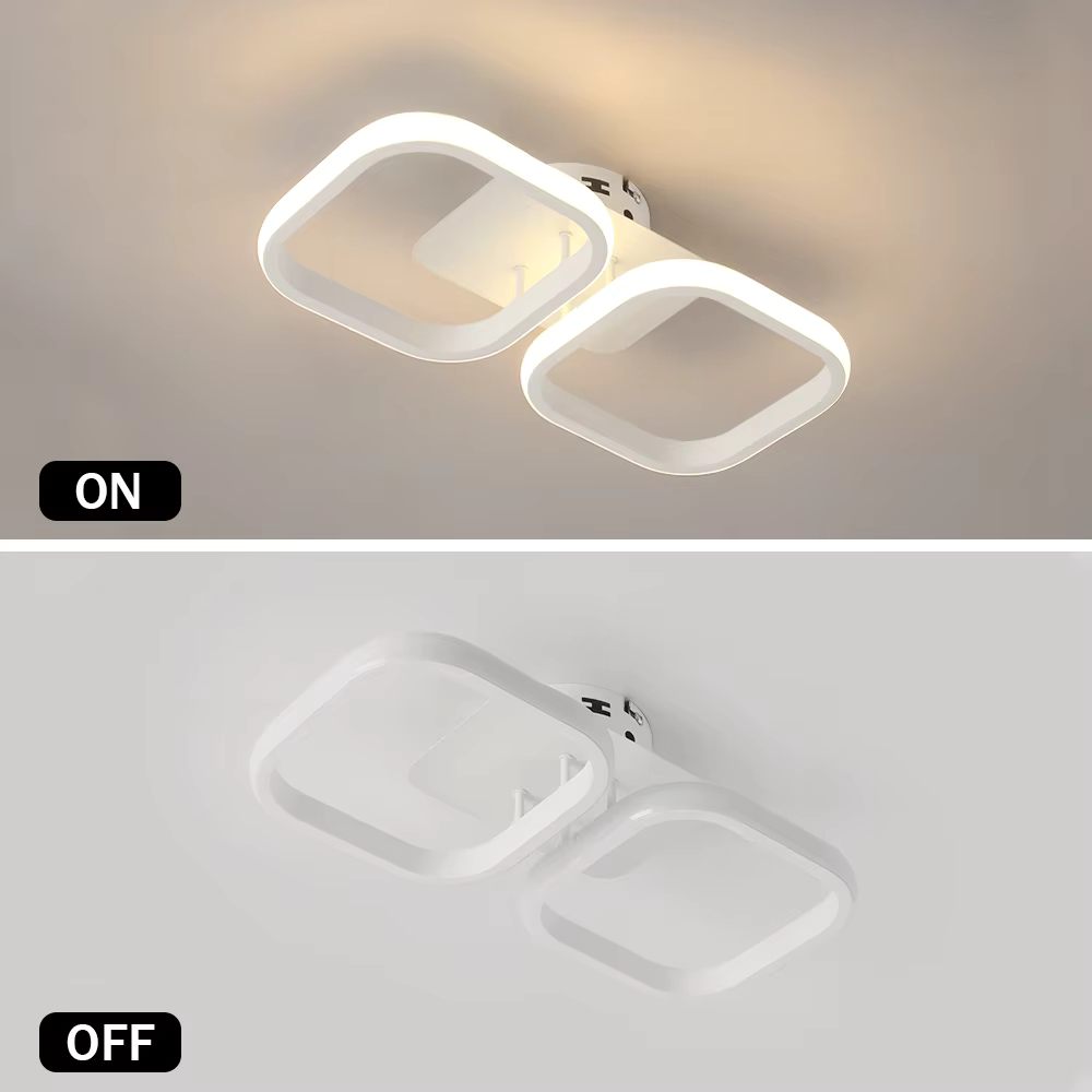 Rectangle white ceiling light