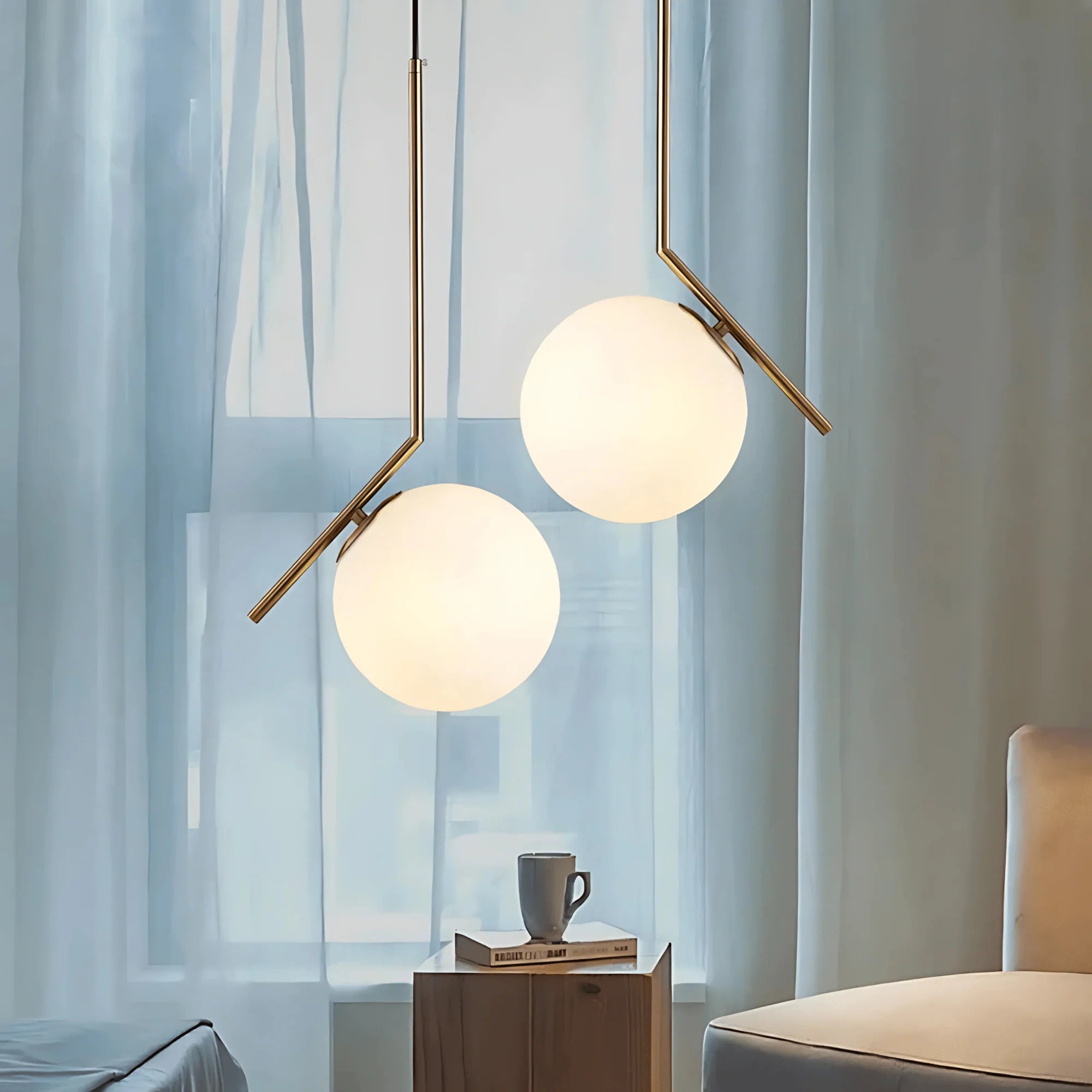 Lotus pendant light