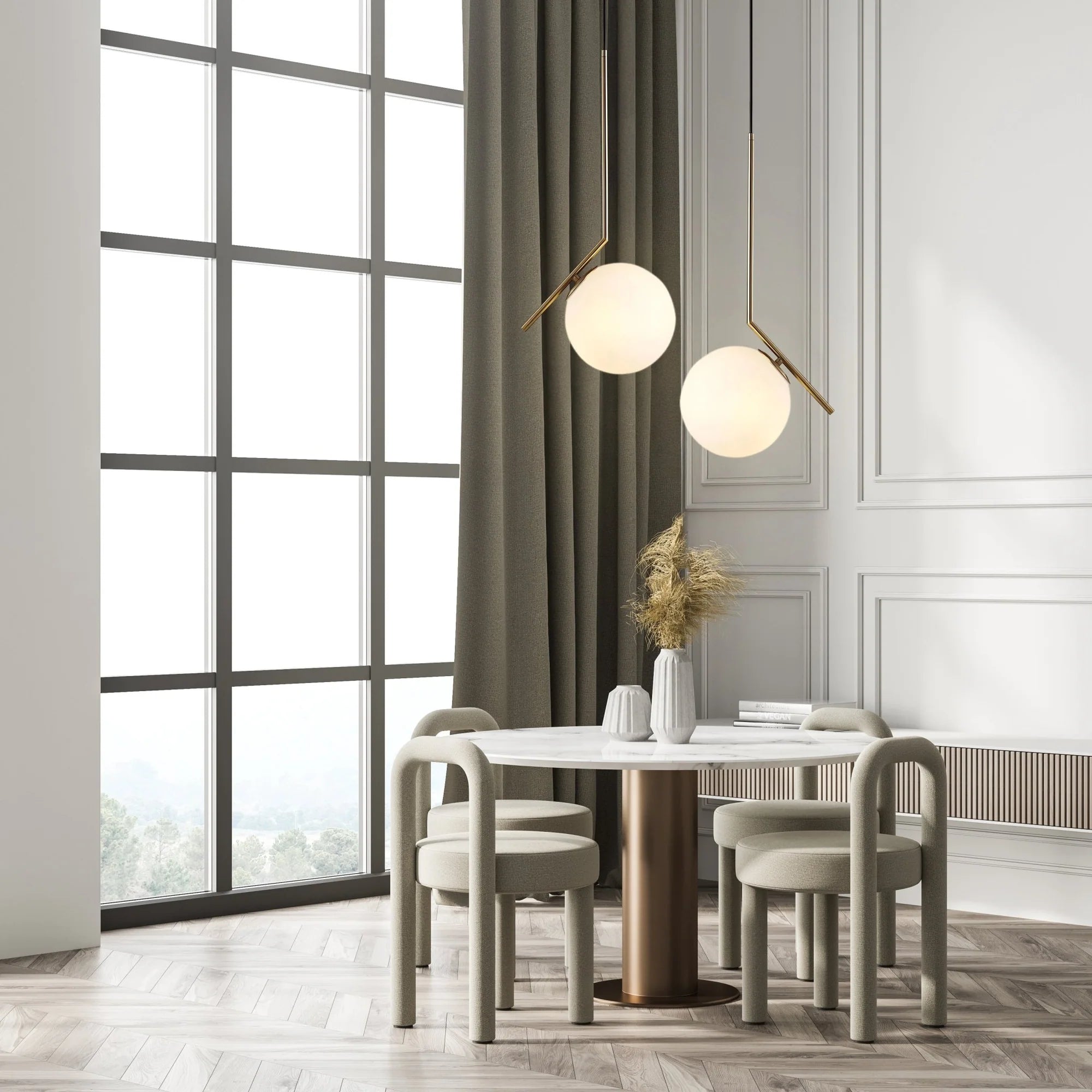 Lotus pendant light