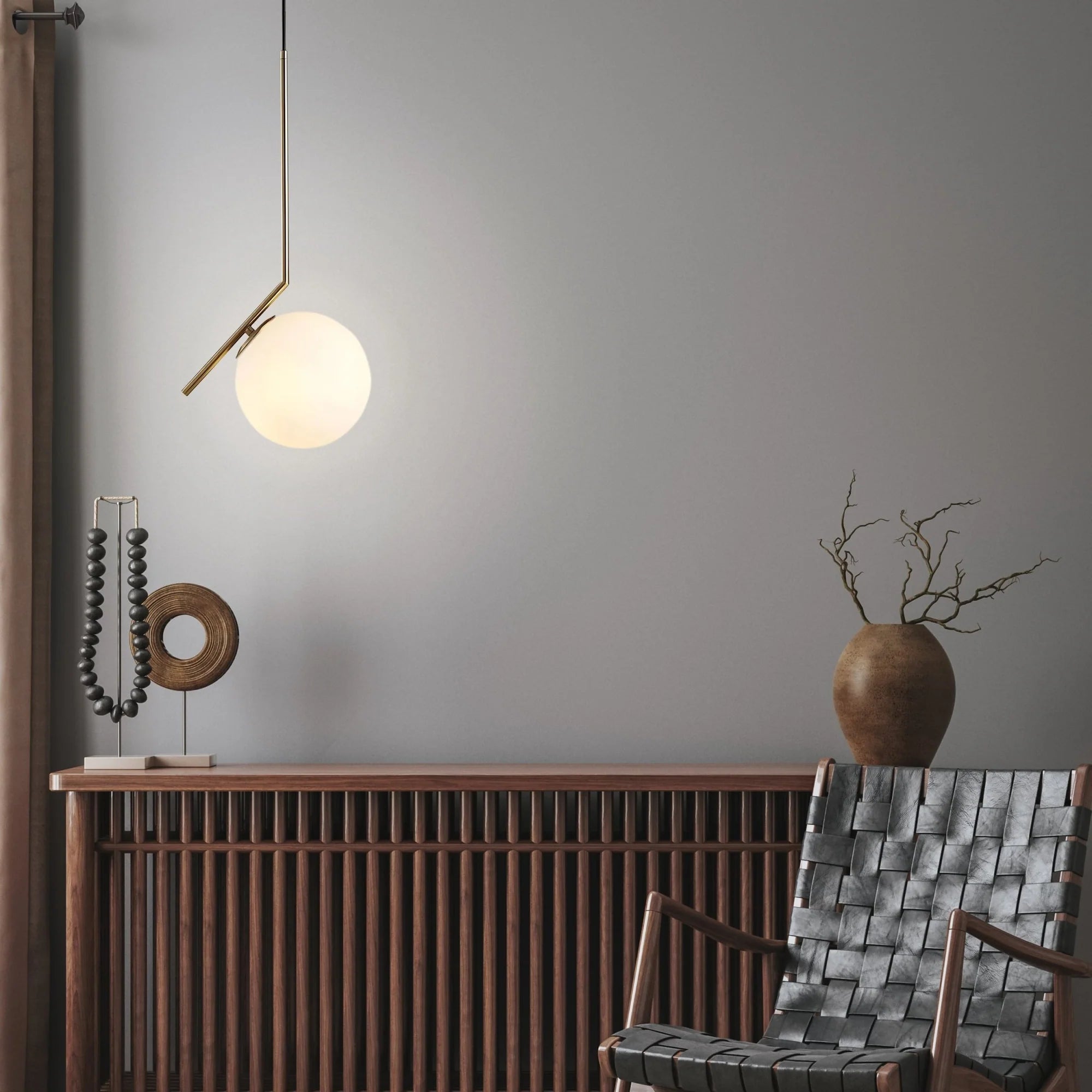 Lotus pendant light