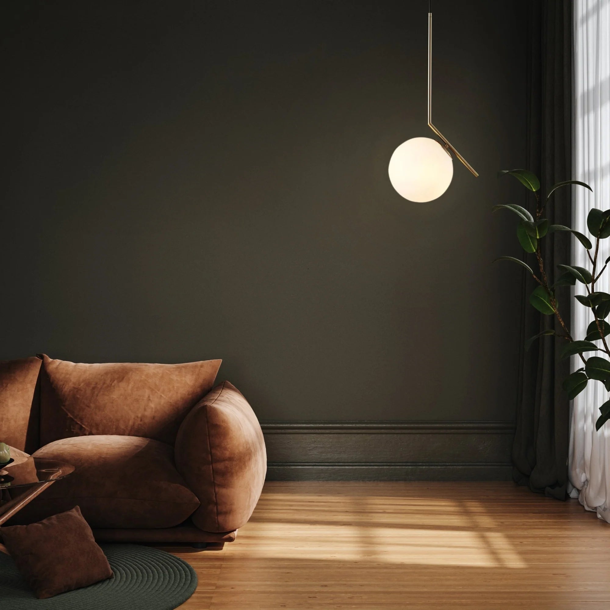 Lotus pendant light