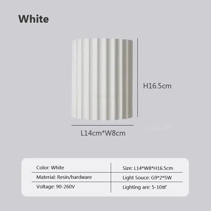 Vault resin wall light