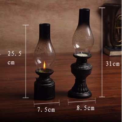 KEROSENE LAMP CANDLE HOLDER DECORATION