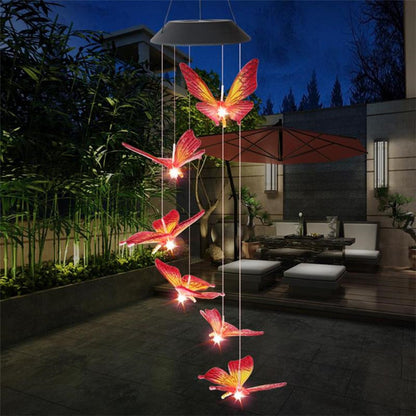 SOLAR POWERED LED BUTTERFLY LAMP