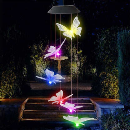 SOLAR POWERED LED BUTTERFLY LAMP