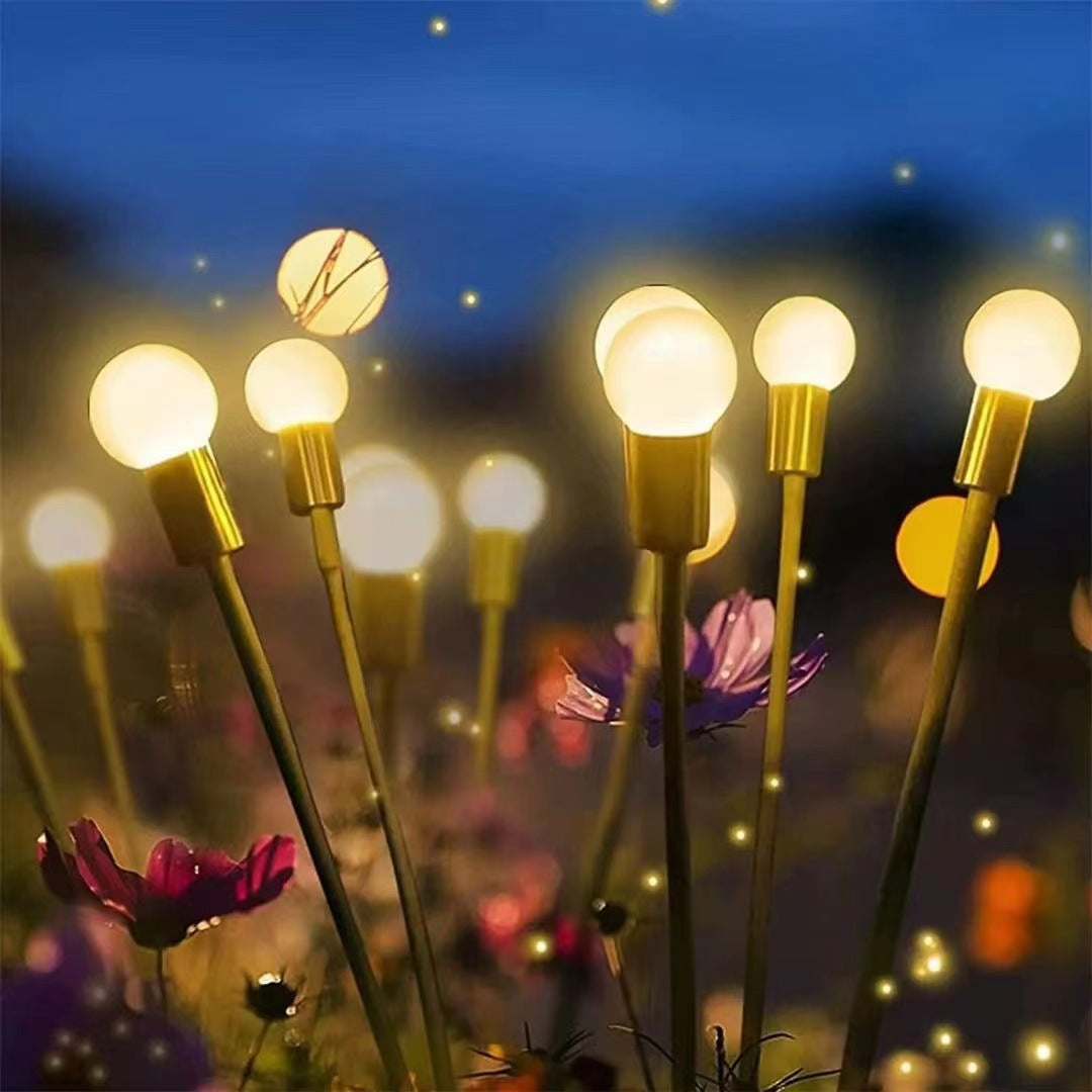 GARDEN FIREFLY-SHAPED LAMP WITH GROUND PLUG