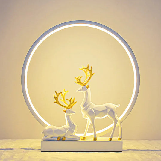 TWO DEER LAMP