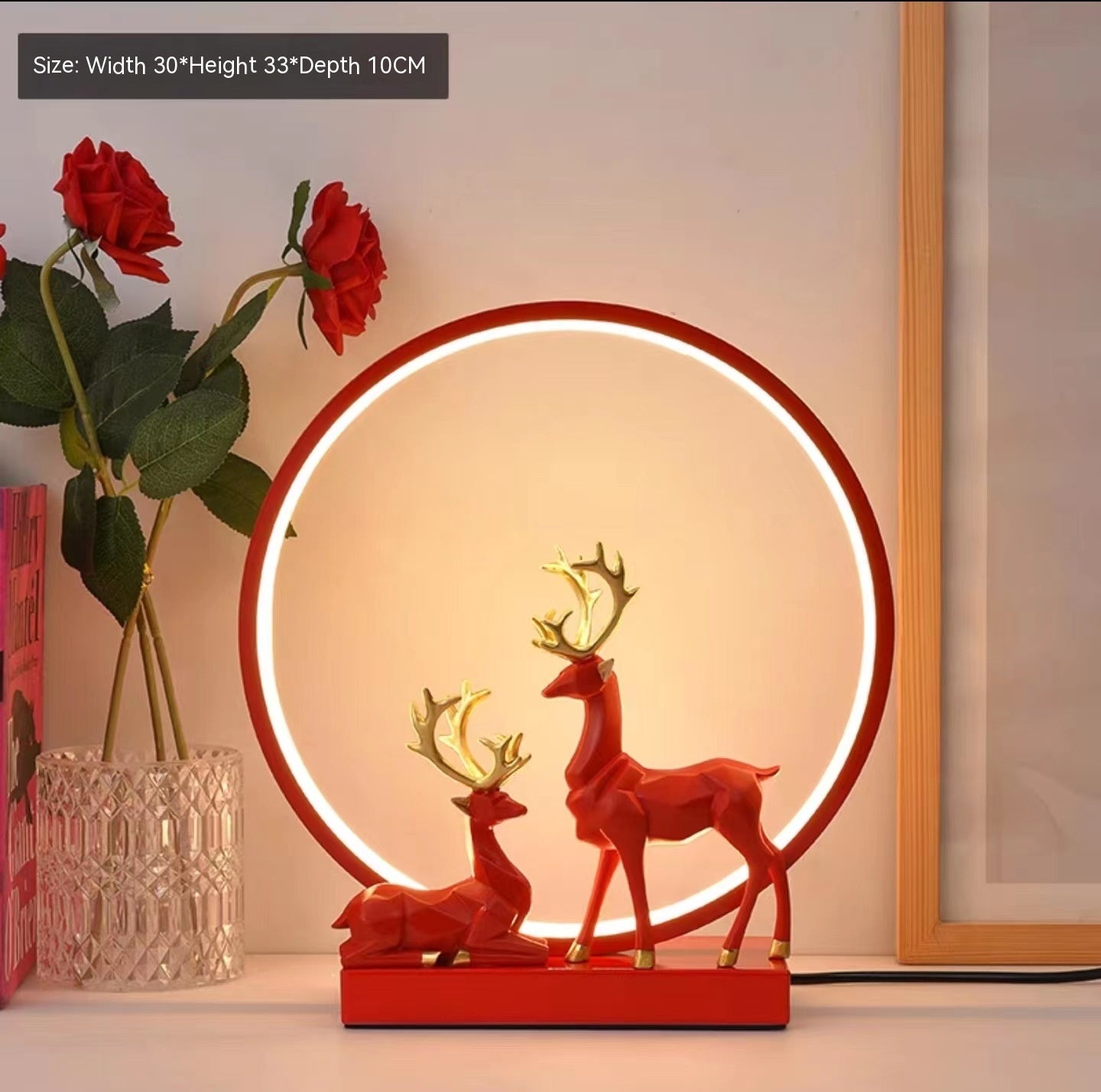 TWO DEER LAMP