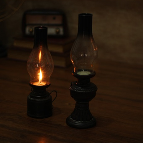 KEROSENE LAMP CANDLE HOLDER DECORATION