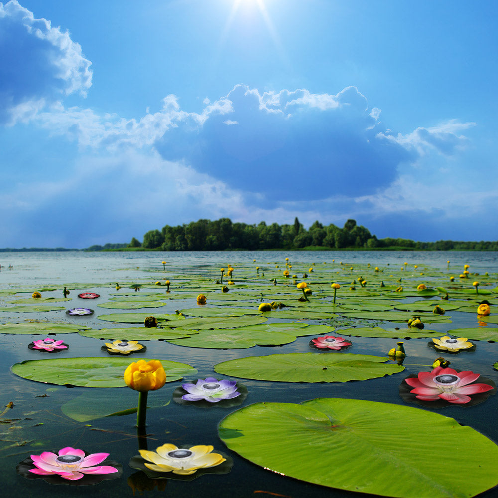 FLOATING SOLAR LOTUS LED LANTERN