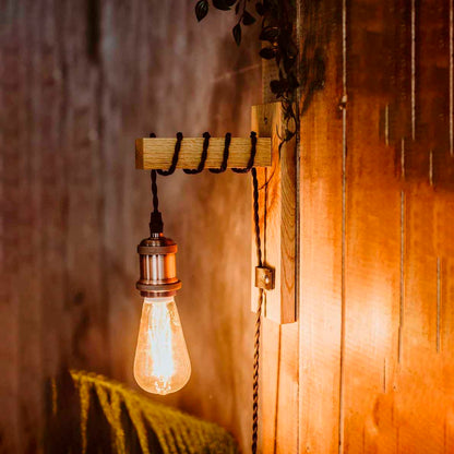 Wall lamp wood Edison W