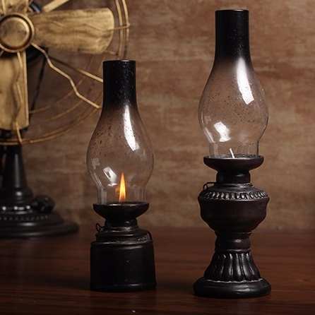 KEROSENE LAMP CANDLE HOLDER DECORATION