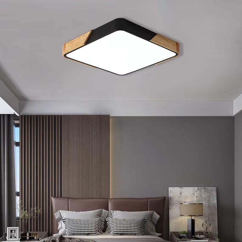 WOODEN ACRYLIC Ceiling Light with changeable light modes