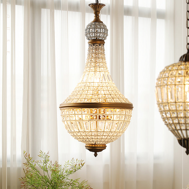 French empire crystal chandelier large pendant light luxury handmade ceiling fixture