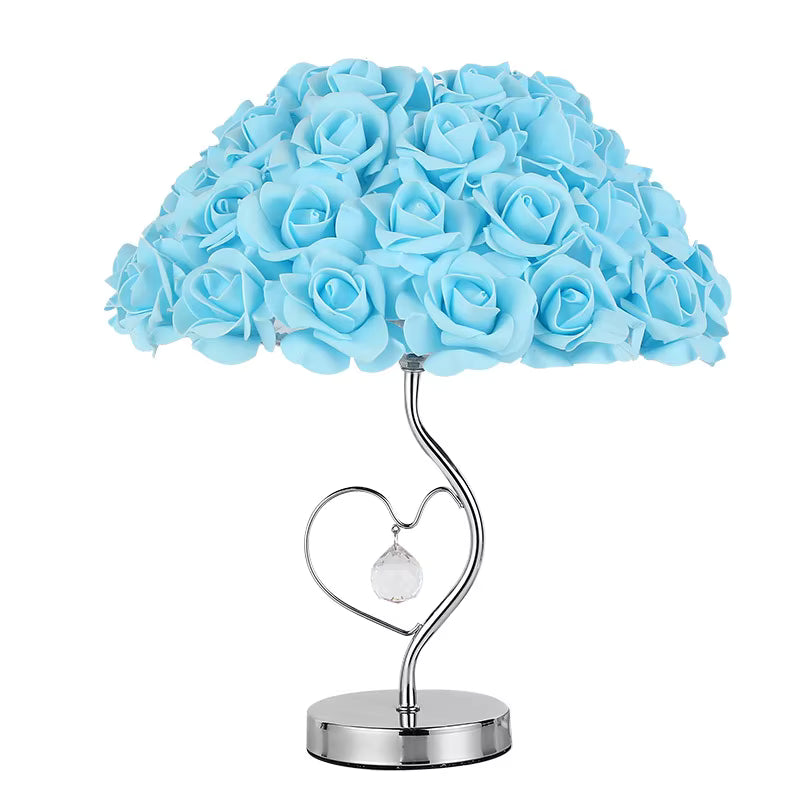Romantic rose table lamp, warm led night light, home decor gift