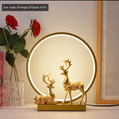 TWO DEER LAMP