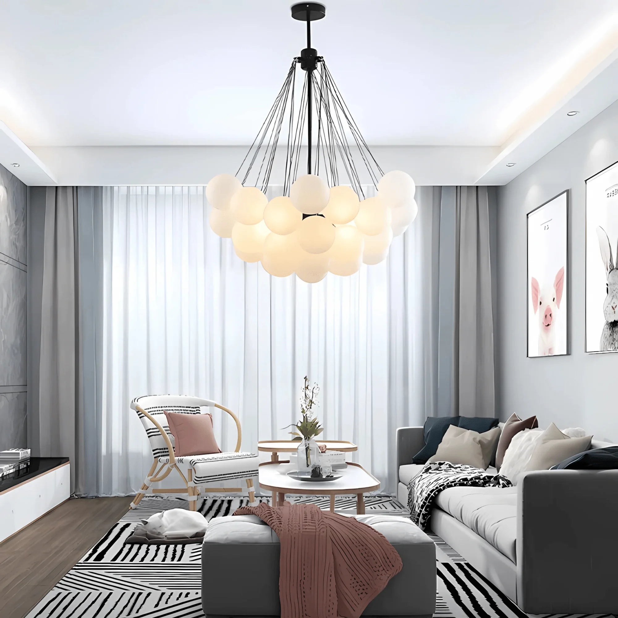 Cloud chandelier