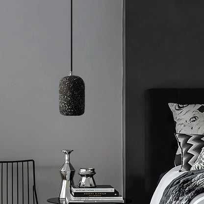 Pebble cement pendant light